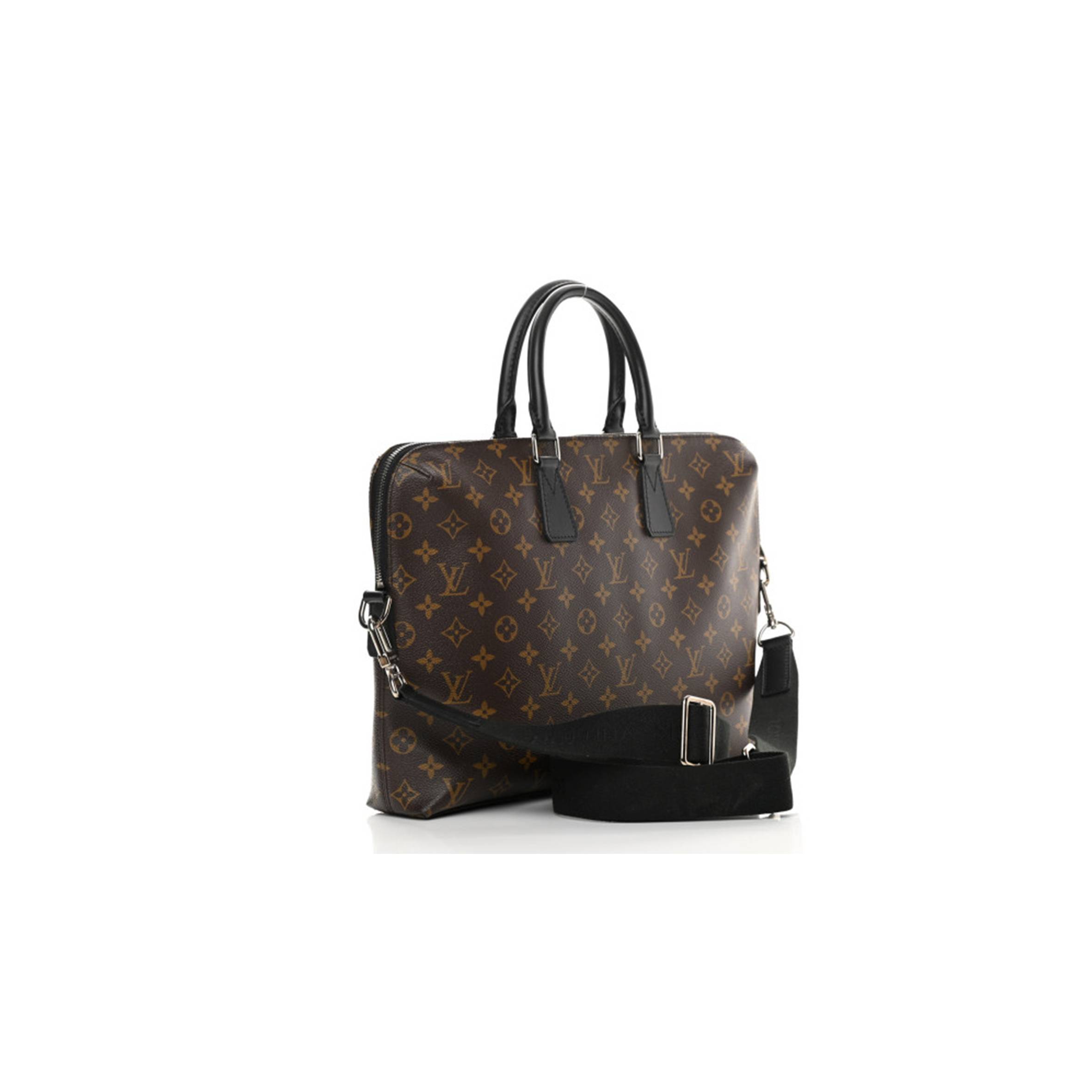 LOUIS VUITTON MONOGRAM MACASSAR PORTE-DOCUMENTS JOUR M40868 (37*28*6cm)